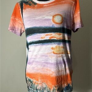 Limited Edition XS J.Crew X Nicole Wittenberg “Water Birch” All Over Print Shirt